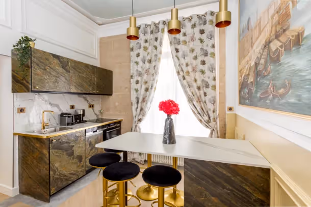 La cuisine Luxury Suite Haussmann II