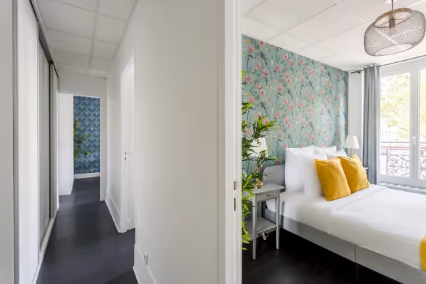 La chambre vue couloir Cozy Apartment Grande Armee