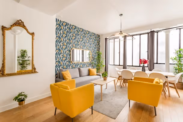 Le salon vue fenêtre Cozy Apartment Sentier I