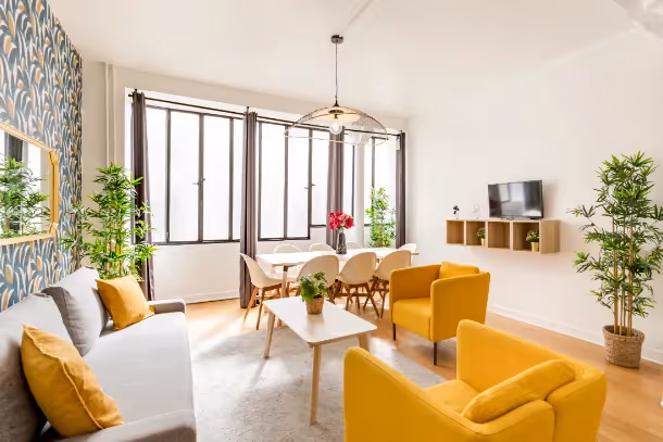 Le salon Cozy Apartment Sentier I