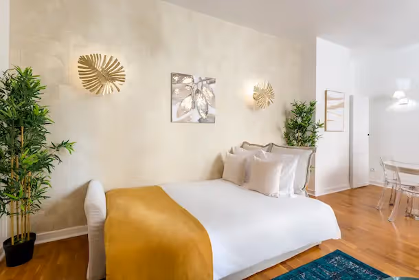 La chambre 1 Cozy Apartment Monceau