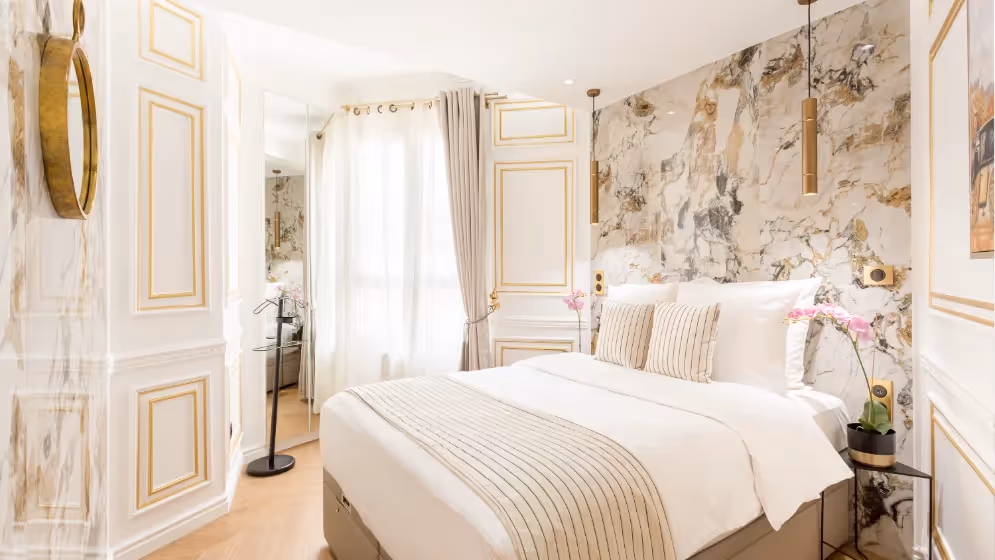 Le chambre 1 plan large suite de luxe bourdonnais