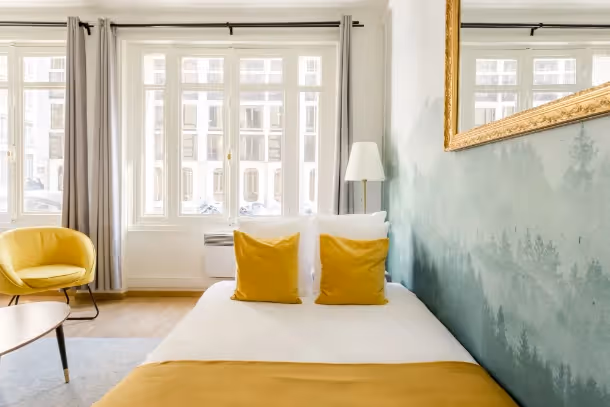 La chambre lit double Cozy Apartment Mollien