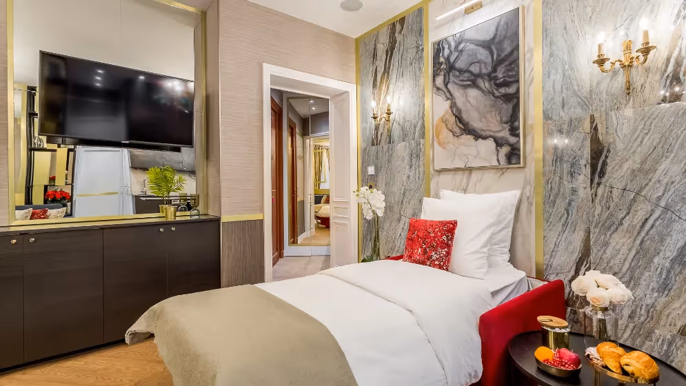 Le salon canape lit 2 suite de luxe laos