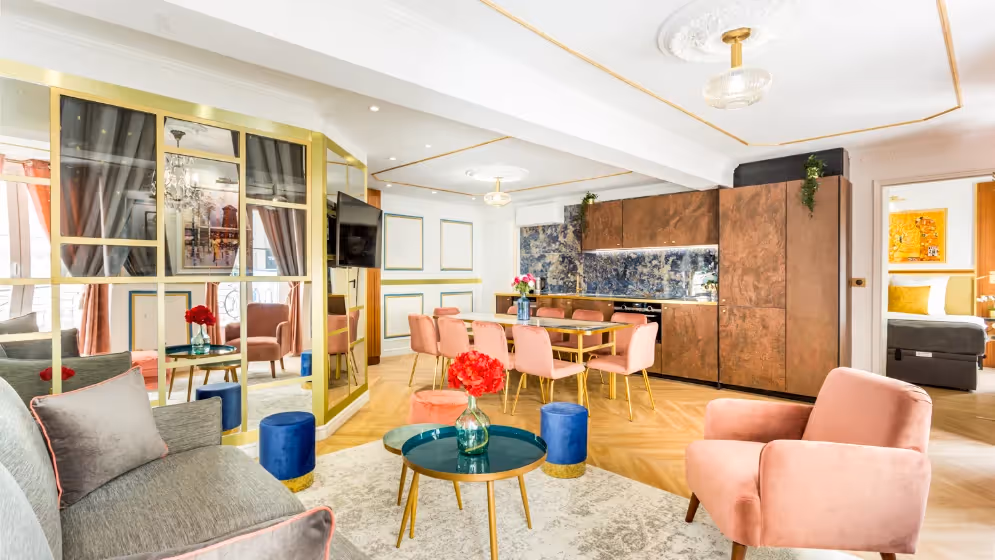 Le Salon cuisine suite de luxe aboukir VII