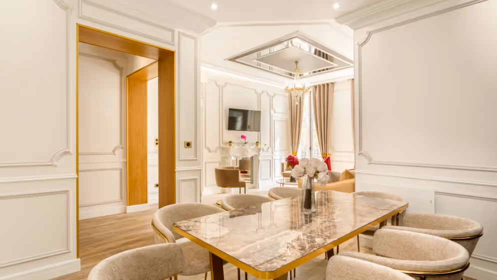 Le Appt Cuisine suite de luxe saint martin VII balcon Vue pompidou