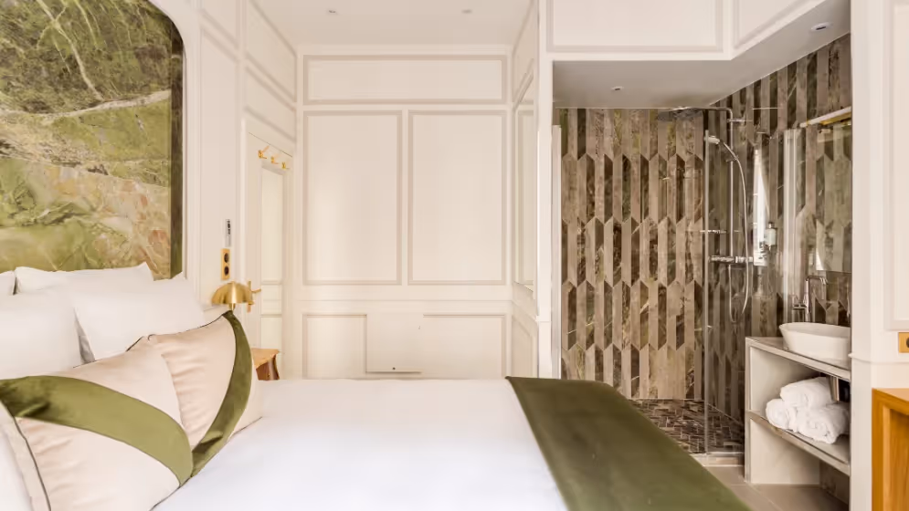 Le chambre 1 suite de luxe saint martin VII balcon Vue pompidou