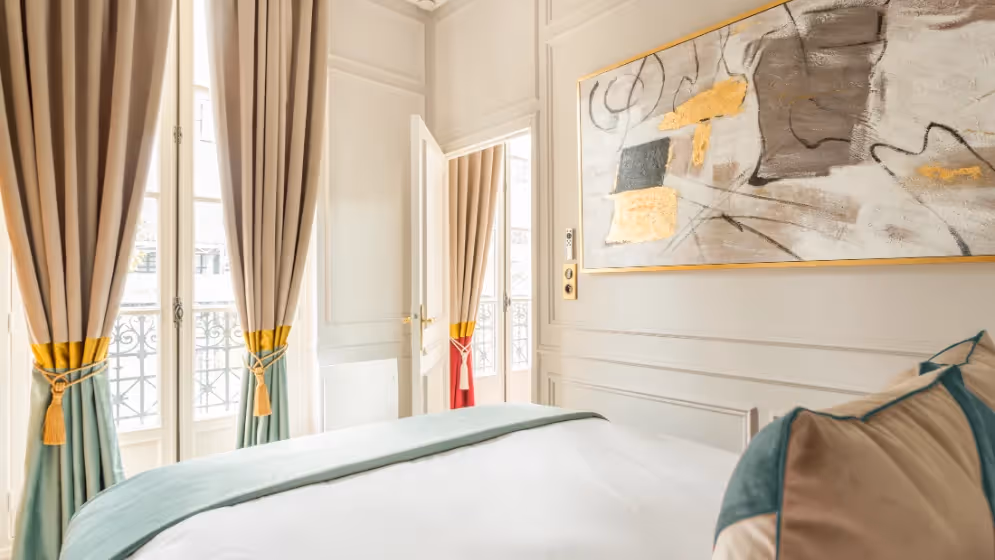 Le chambre 2 suite de luxe saint martin VII balcon Vue pompidou