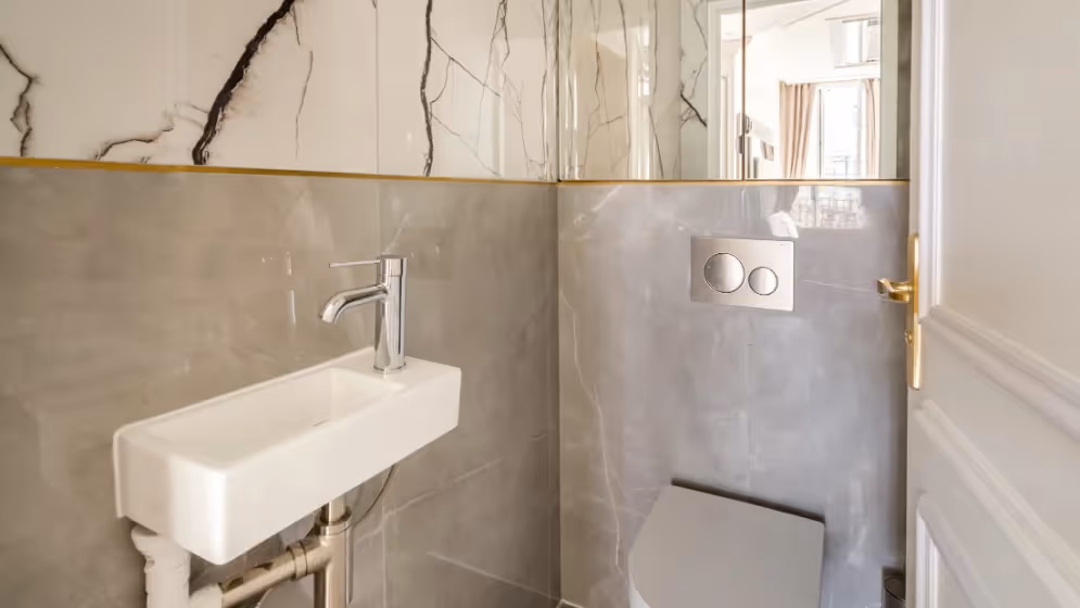 Le wc suite de luxe saint martin VII balcon Vue pompidou