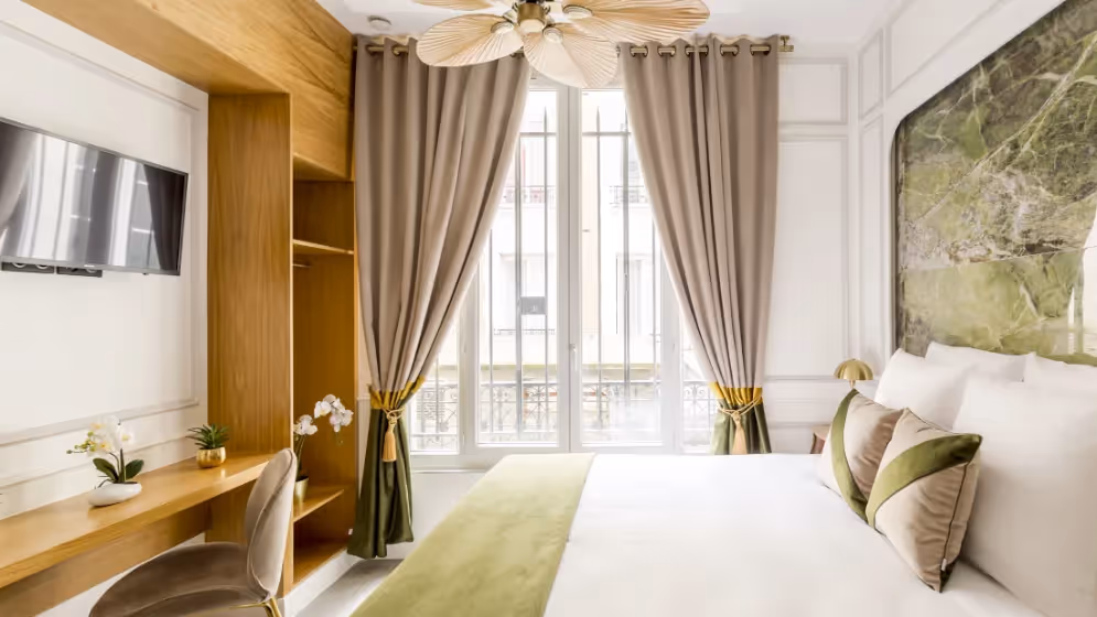 Le chambre 1 suite de luxe saint martin VII balcon Vue pompidou