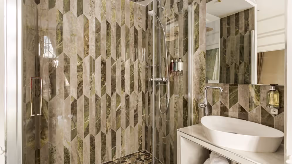 Le sdb room 1 suite de luxe saint martin VII balcony Vue pompidou