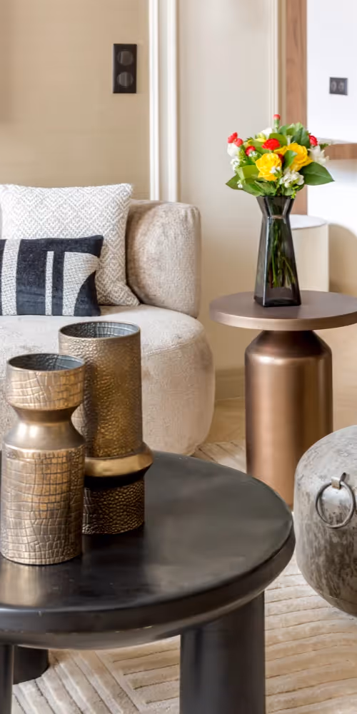 Le Salon SAM suite signature turbigo III Vue paris