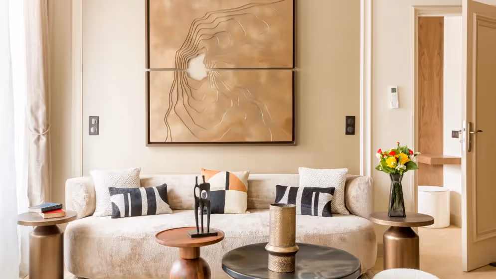 Le Salon SAM suite signature turbigo III Vue paris