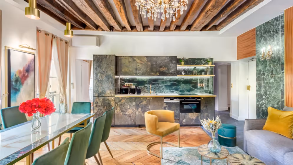Le Cuisine et salon suite de luxe antoine II