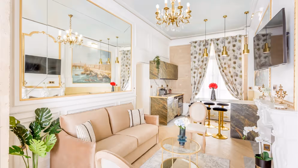 Le 10Salon 2 suite de luxe haussmann II