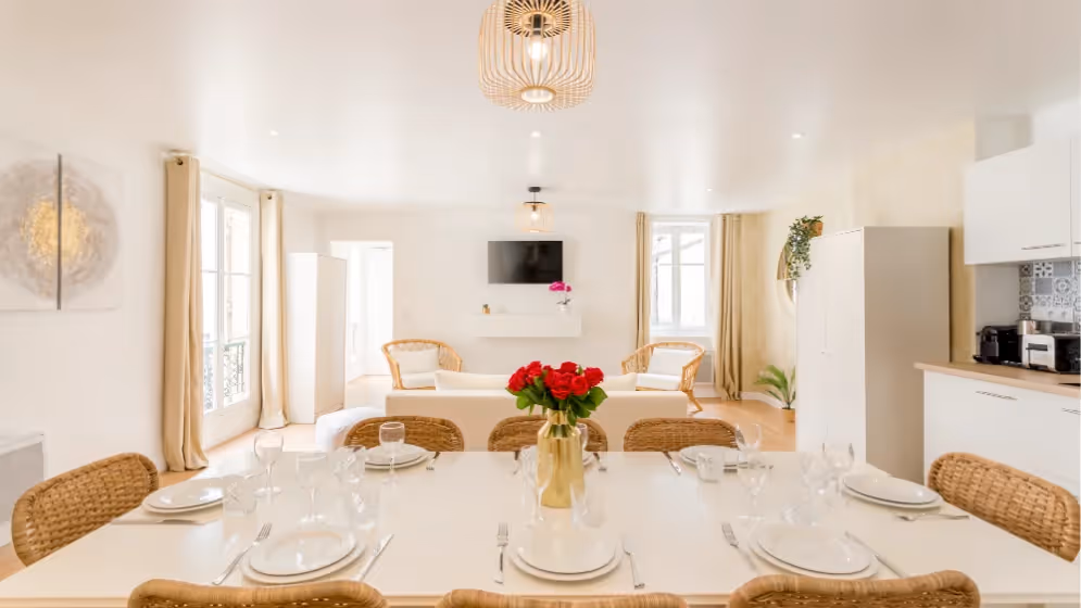 Le Table a manger Appartement cosy rooseVelt