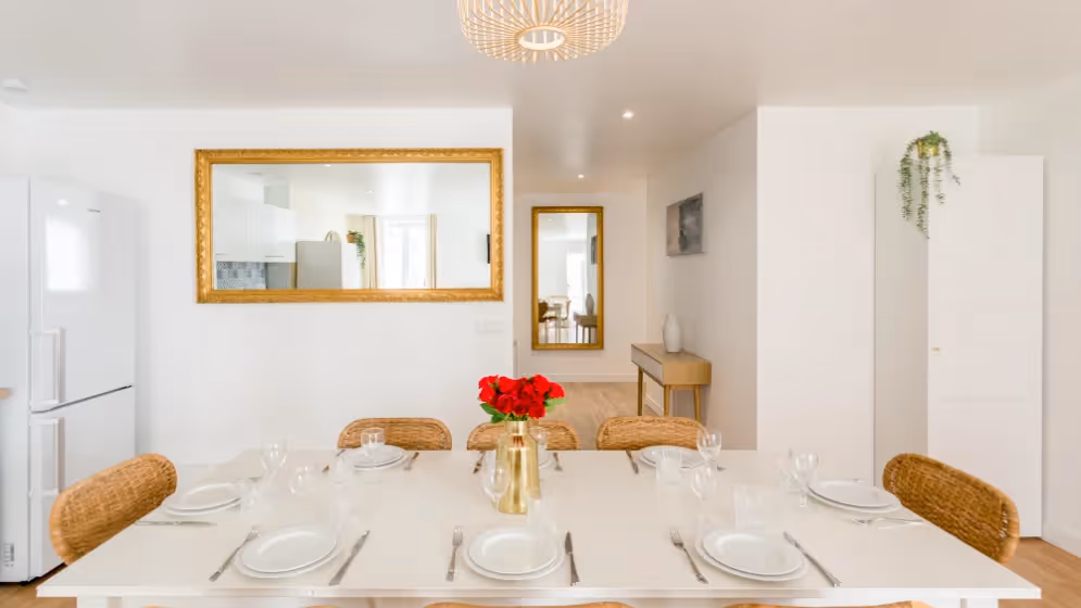 Le Table a manger Appartement cosy rooseVelt