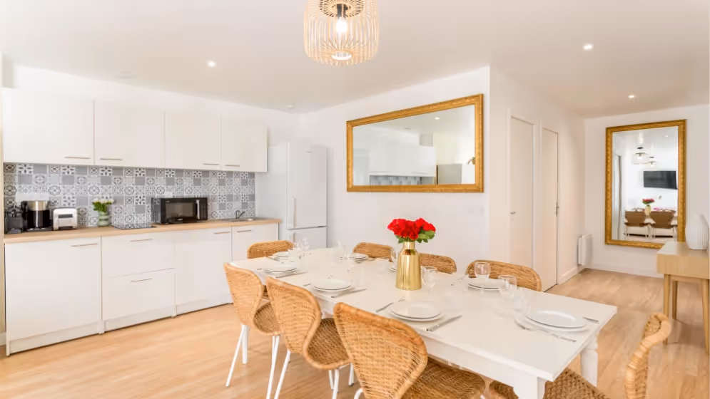 Le Table a manger Appartement cosy rooseVelt