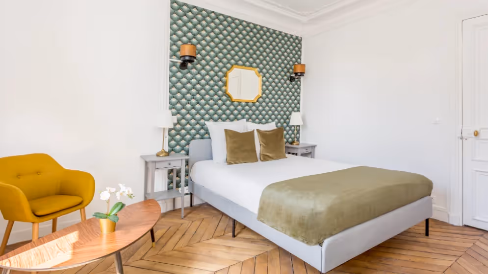 Le chambre 2 Appartement cosy tilsitt balcon Vue tour eiffel