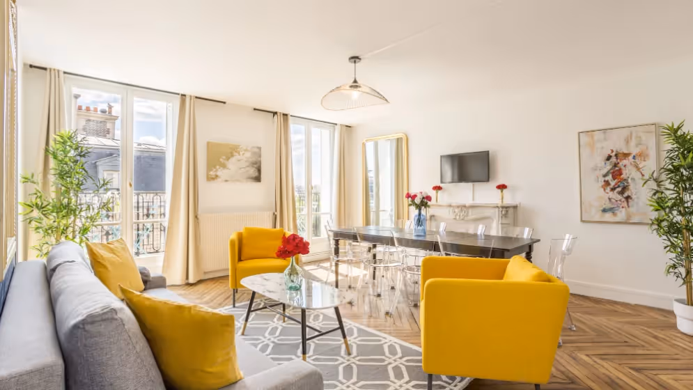 Le Salon Appartement cosy tilsitt balcon Vue tour eiffel