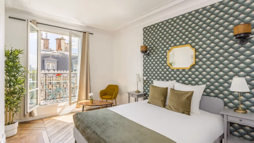 Le chambre 2 Appartement cosy tilsitt balcon Vue tour eiffel