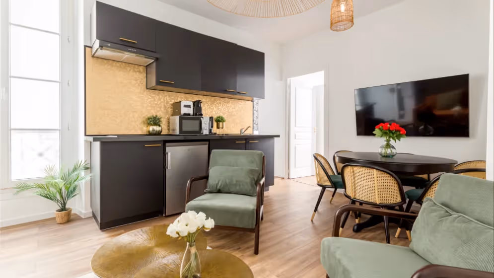 Le Salon Cuisine Appartement cosy caumartin II
