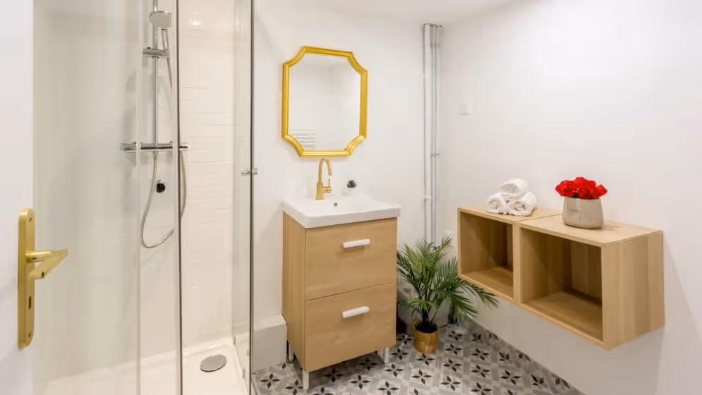 Le sdb Appartement Cosy Pelee