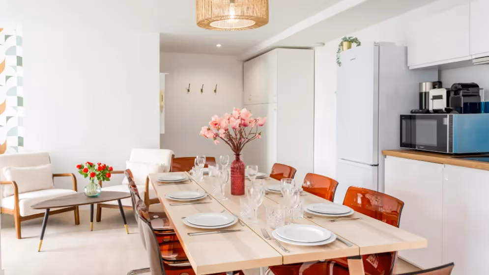 Le table a manger Appartement Cosy Viala II