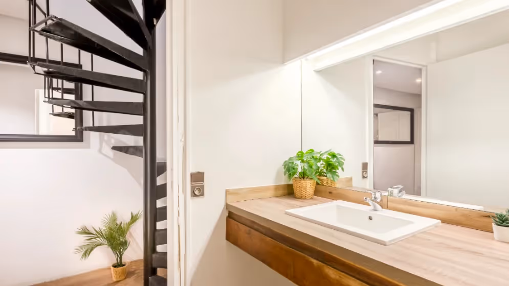 Le sdb RDC Appartement cosy clery