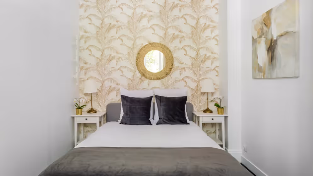 Le Lit chambre 2 Appartement cosy sebastopol III