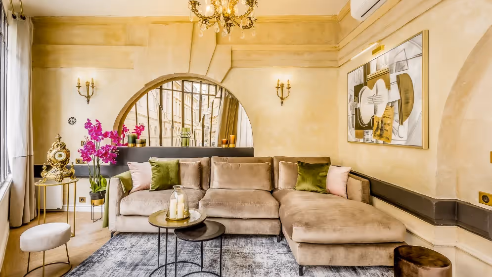 Le salon 1 suite signature Valois Vue palais royal