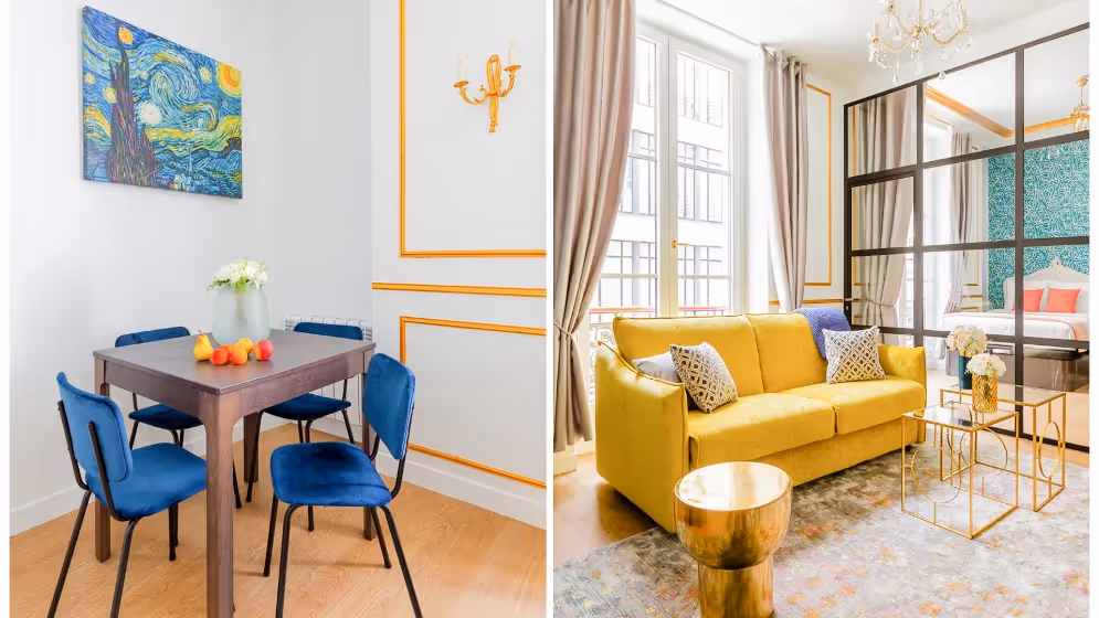 Le salon et salle a manger suite de luxe aboukir III