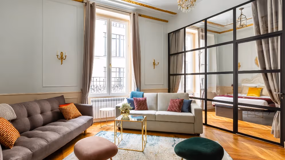 Le salon avec chambre 1 suite de luxe aboukir I
