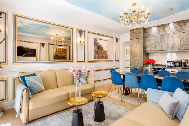 La salle à manger Luxury Suite Ponthieu I