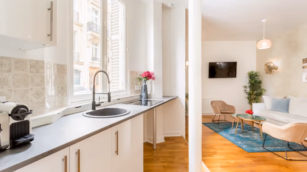 Cuisine Appartement Cosy Monceau