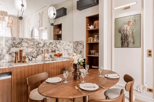 Salle à manger de la Signature Suite Marignan