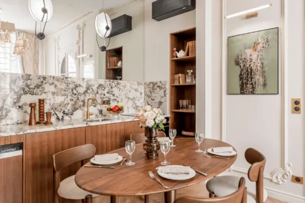 Salle à manger de la Signature Suite Marignan