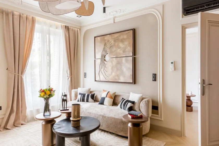 Le Salon SAM suite signature turbigo III Vue paris