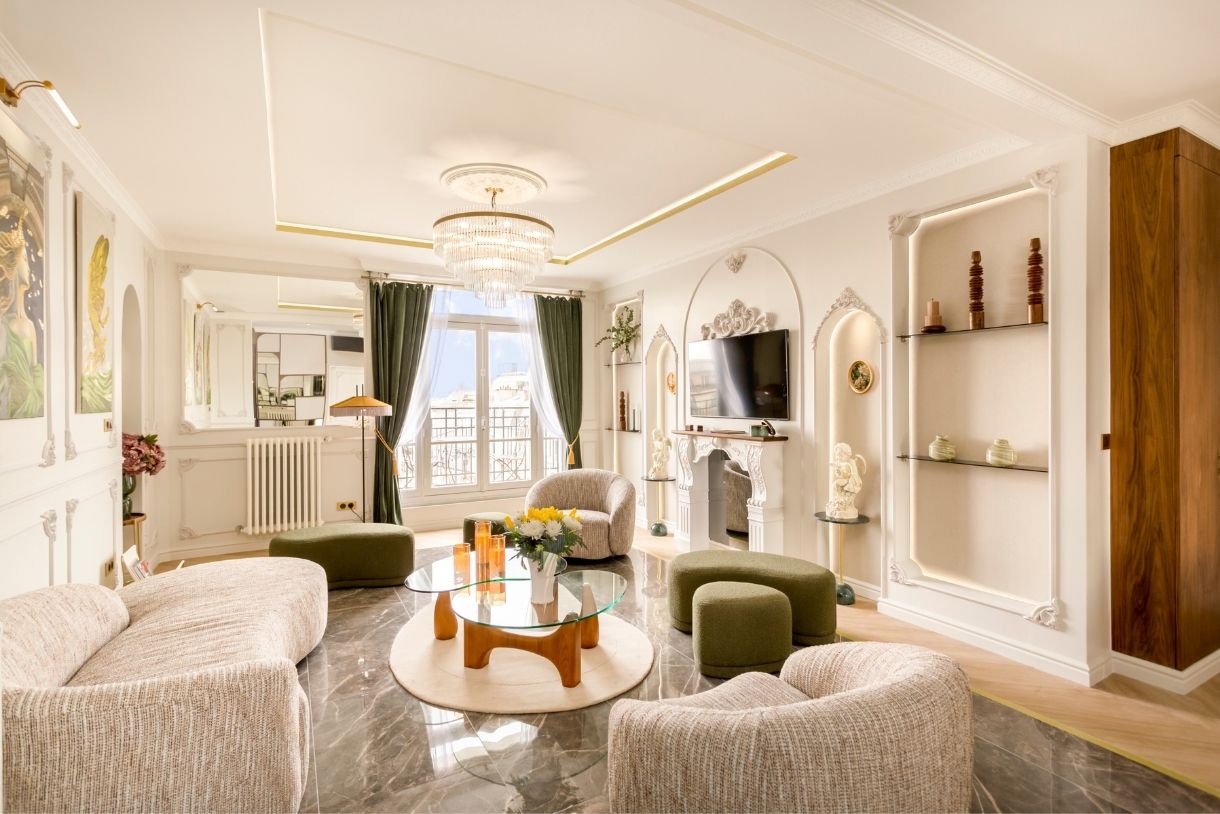 Salon de l'appartement Hoche Merveil Paris