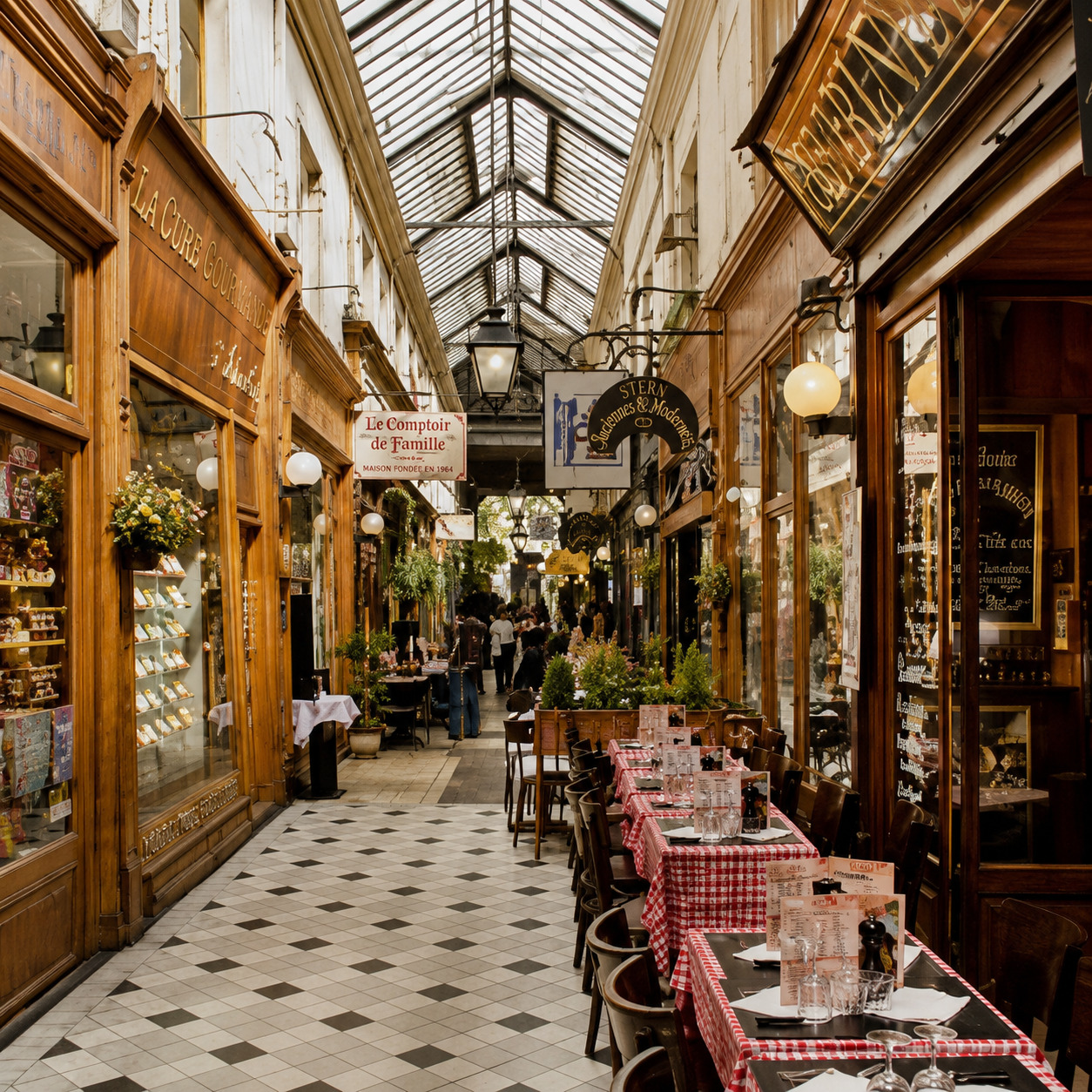 Passage des Panoramas glass roof Paris