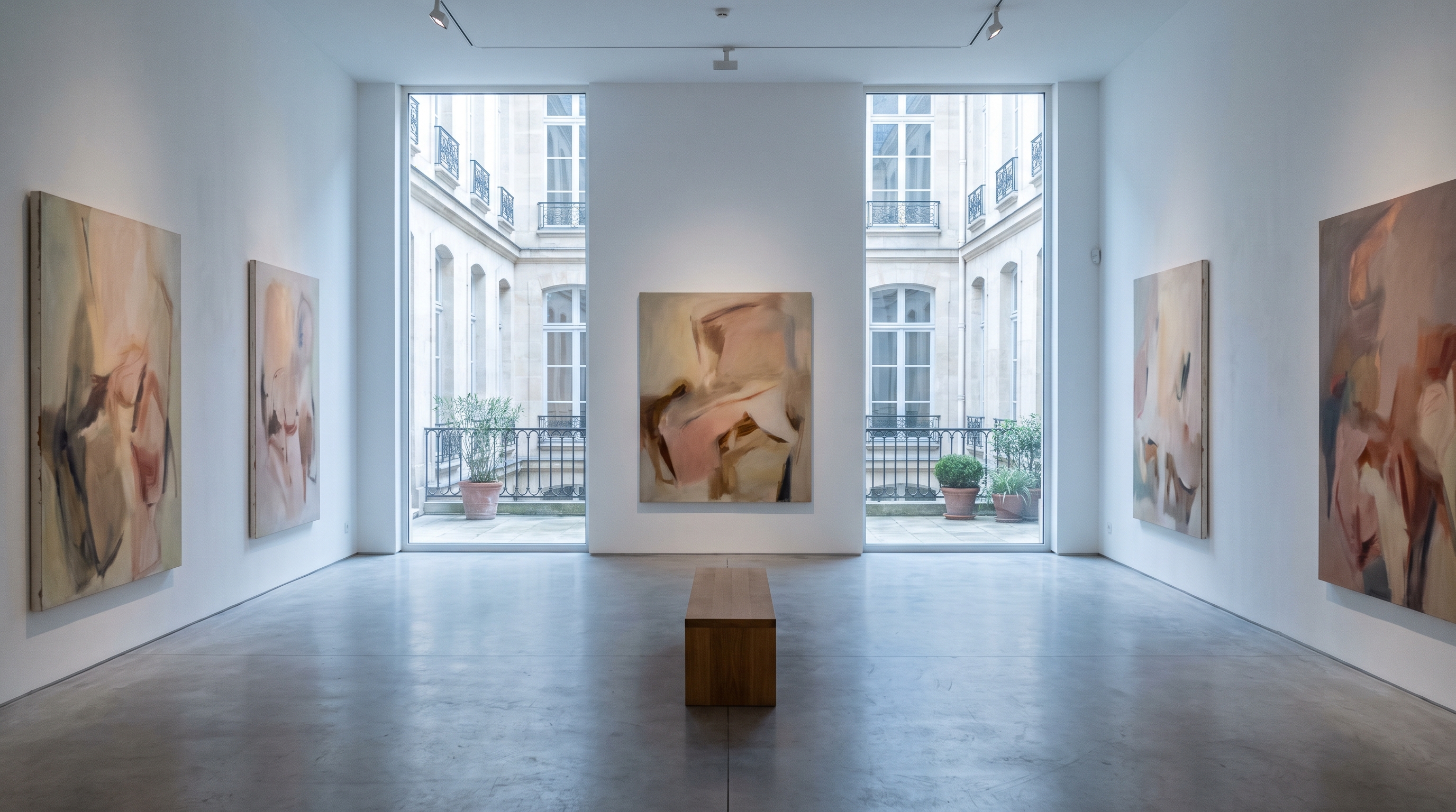 Galerie Perrotin rue de Turenne dans le Marais, hôtel particulier XVIIIe