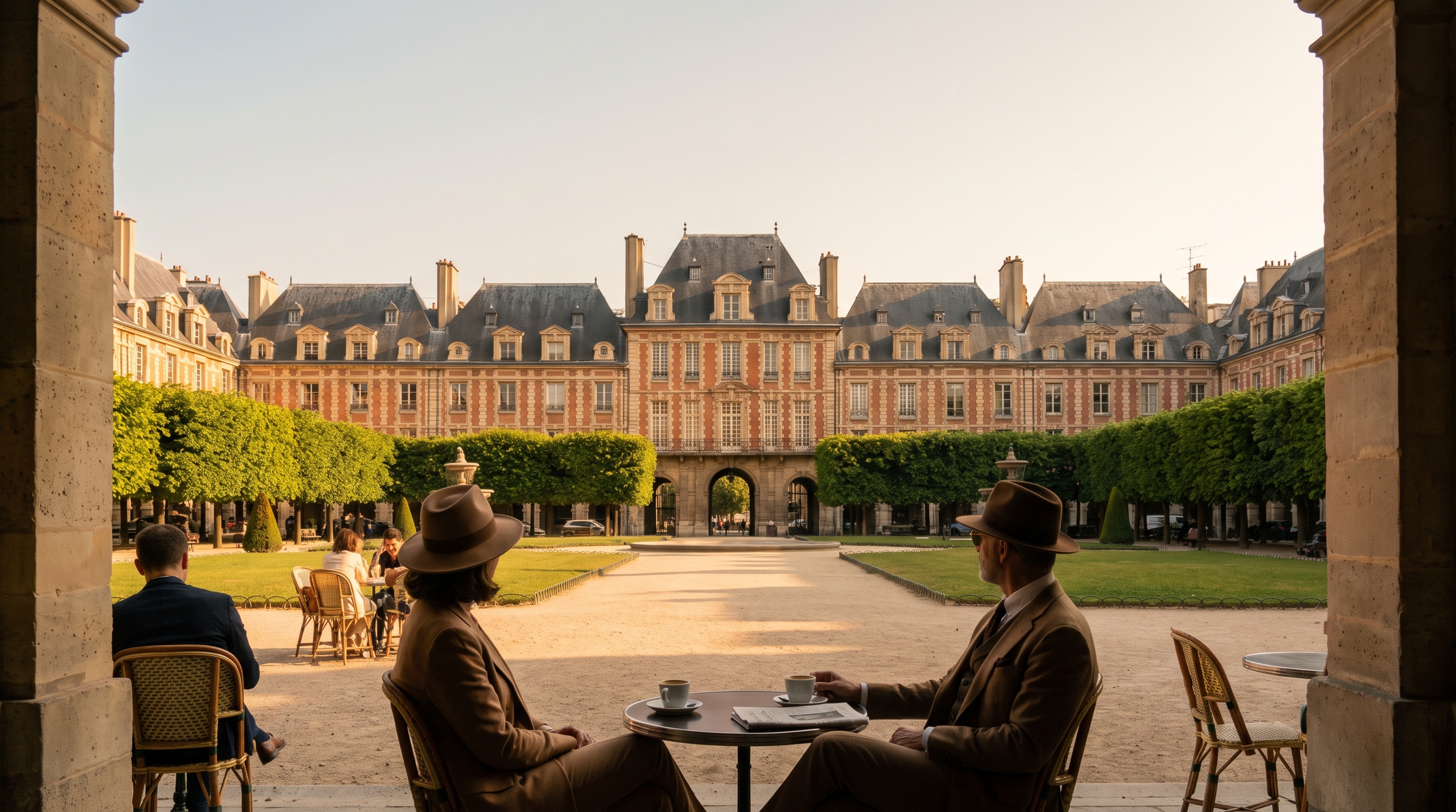 Cour de l'hôtel Salé, musée Picasso dans le Marais à Paris