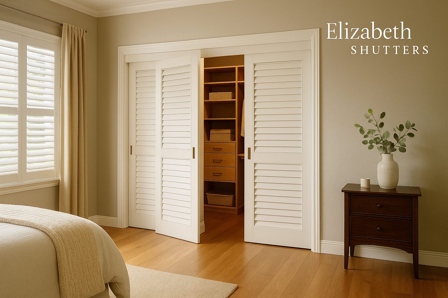 Elizabeth Shutters closet doors