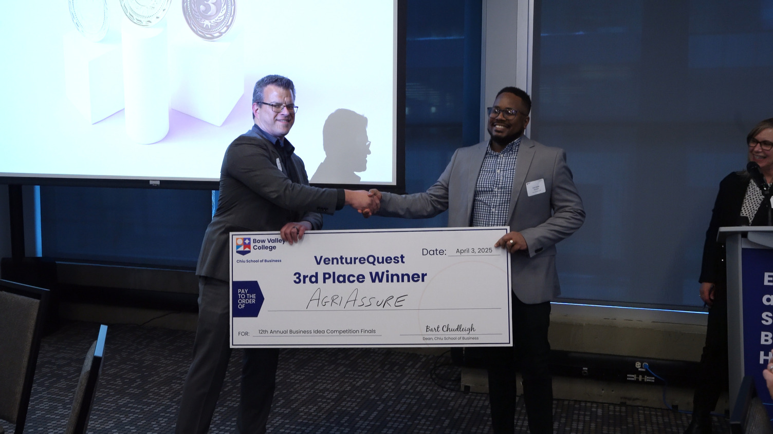 Third place winner for VentureQuest 2025, Kern Babb