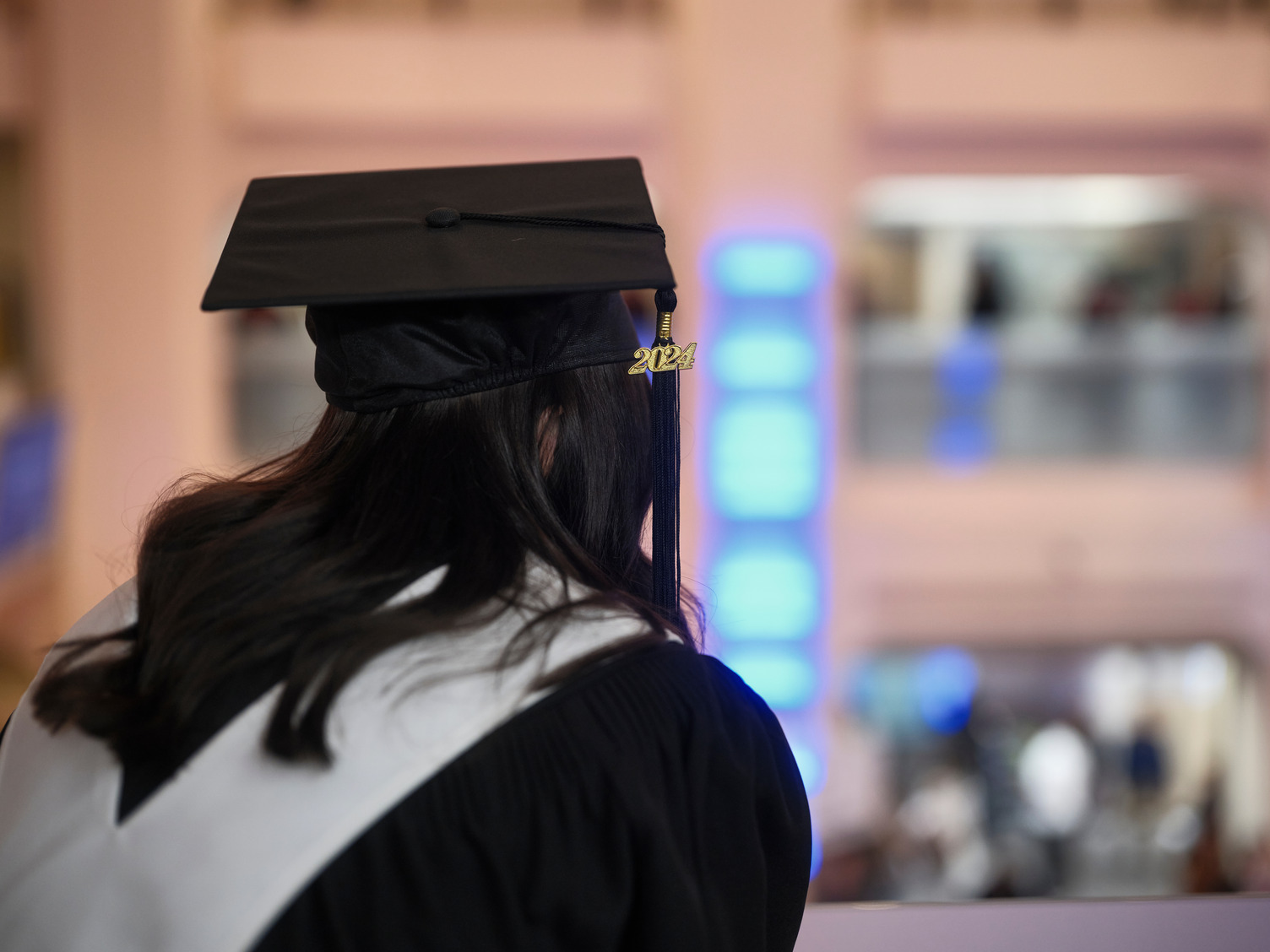A female gradate at Werklund Centre.