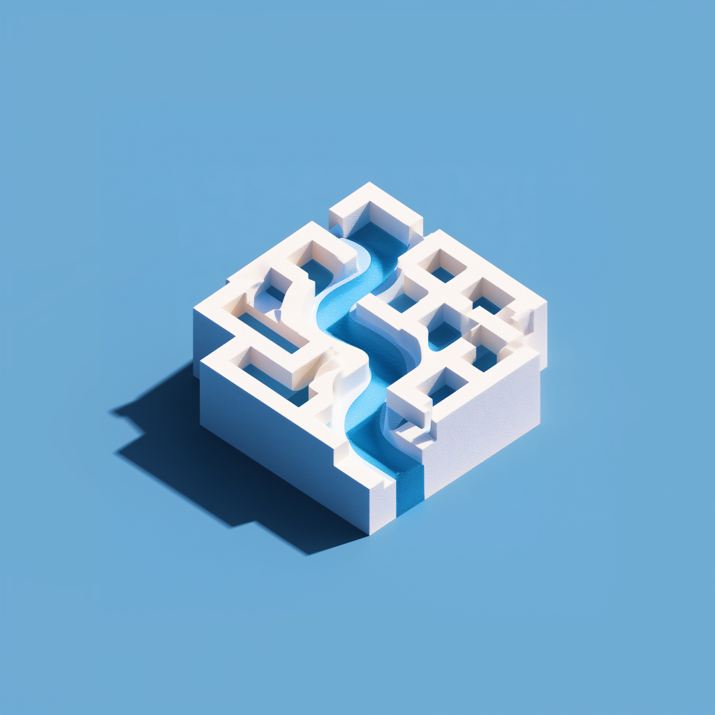 Isometric River Maze