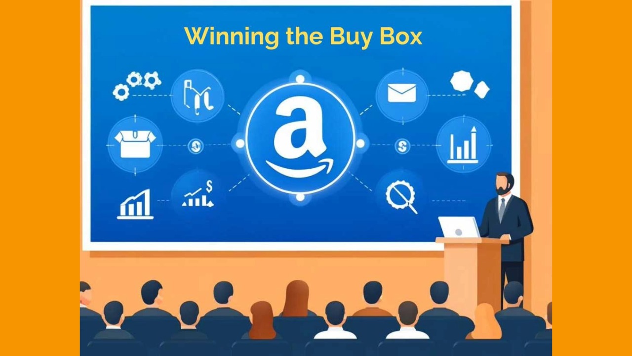 People at a table analyzing a Sell on Amazon Buy Box Chart