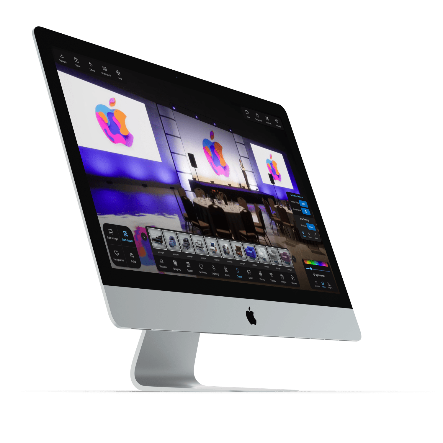 Final image of the UI on a desktop screen
