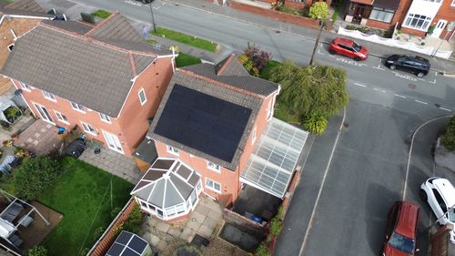 Residential solar drone