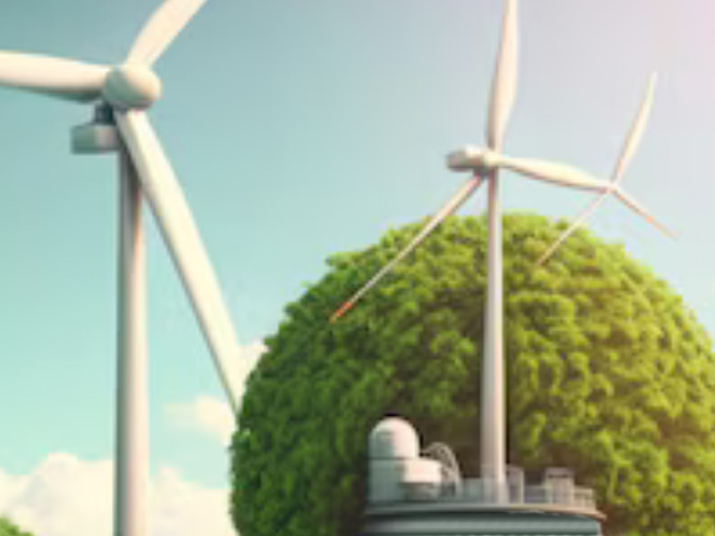 Wind generators in the nature